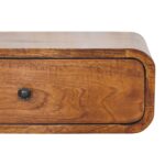 Avora Wall-Mounted One-Drawer Bedside — Chestnut — product photograph