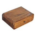 Avora Wall-Mounted One-Drawer Bedside — Chestnut — product photograph