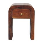 Darcy Petite Bedside with Curved Edges — Chestnut — product photograph