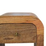 Darcy Petite Bedside with Curved Edges — Natural — product photograph