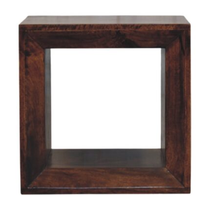 Walden Solis Open Walnut Side Table — California Walnut — product photograph