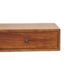 Lunar Two-Drawer Wall-Mounted Console — Chestnut · 88 × 15 cm — product photograph