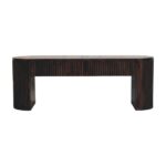 Forma Fluted Bench — Velvet Mocha — product photograph