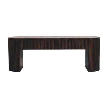 Forma Fluted Bench — Velvet Mocha — product photograph