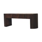 Forma Fluted Bench — Velvet Mocha — product photograph
