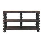 Spindle Shelf Console — Carbon Ash — product photograph