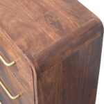 Lina Rounded Three-Drawer Chest — product photograph