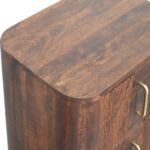 Marlow Fluted Bedside — California Walnut — product photograph