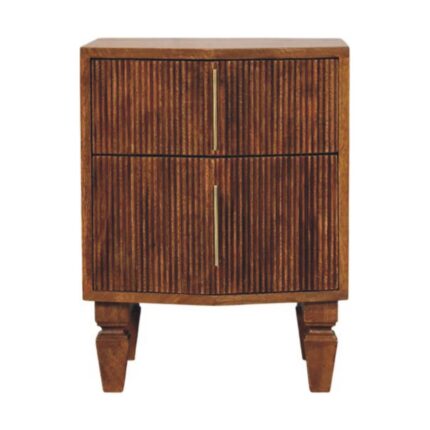 Lova Bedside Unit — Winewood Oak — product photograph