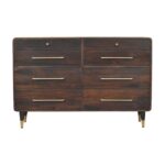 Valen Six-Drawer Chest — Velvet Mocha — product photograph