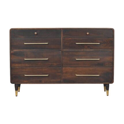 Valen Six-Drawer Chest — Velvet Mocha — product photograph