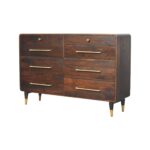 Valen Six-Drawer Chest — Velvet Mocha — product photograph