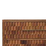 Klint Carved Storage Chest — Golden Teak — product photograph