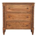 Spindle Chest of Drawers — Amber Oak — product photograph