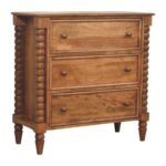 Spindle Chest of Drawers — Amber Oak — product photograph