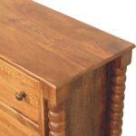 Spindle Chest of Drawers — Amber Oak — product photograph