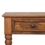 Spindle Bedside Table — Amber Oak — product photograph
