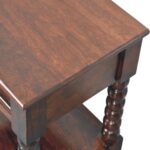 Spindle Bedside — Winewood Oak — product photograph