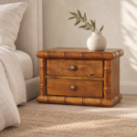Bambu Bedside — Amber Oak — styled interior