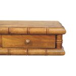Bambu Wall-Mounted Console — Amber Oak — product photograph