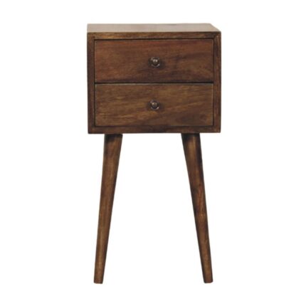 Nord Two-Drawer Bedside — Classic Grey — product photograph