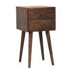 Nord Two-Drawer Bedside — Classic Grey — product photograph