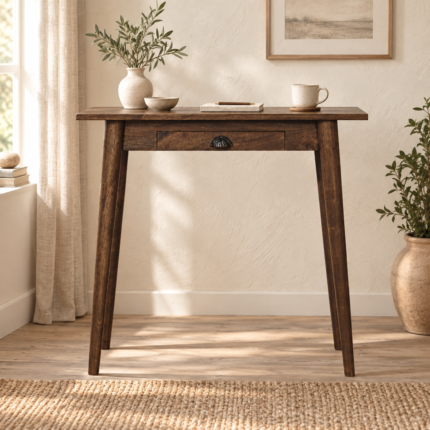 Nord Writing Desk — Classic Grey — styled interior