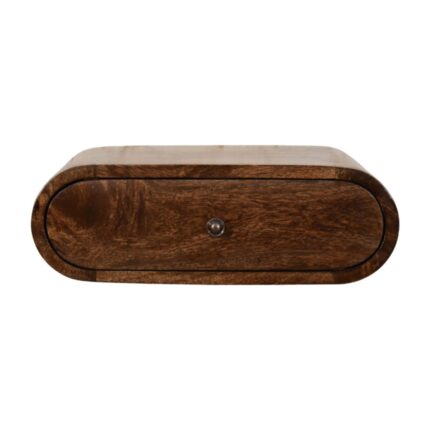 Lina Rounded Wall-Mounted Bedside — Classic Grey — product photograph