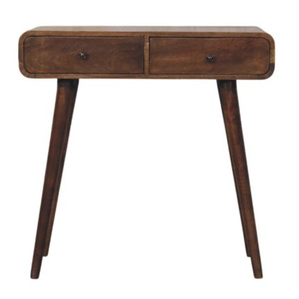 Lina Rounded Console Table — Classic Grey — product photograph