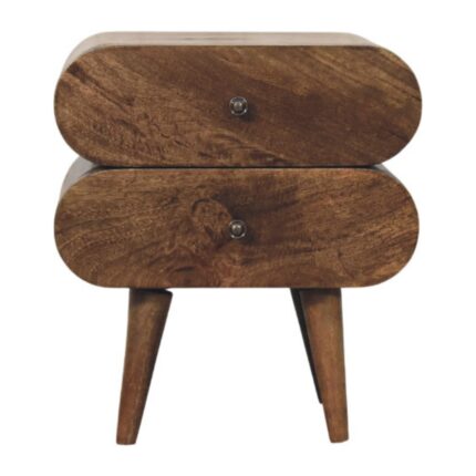 Forma Slimline Two-Drawer Bedside — Classic Grey — product photograph