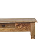 Forma Turned Leg Writing Desk — Natural — product photograph