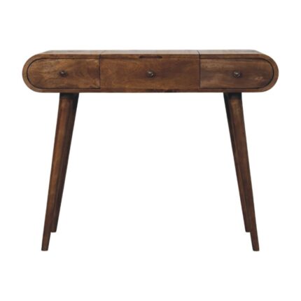 Lina Contour Curve Dressing Table — Classic Grey — product photograph