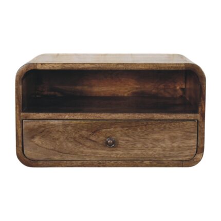 Forma Wall-Mount Open Slot Bedside — Classic Grey — product photograph