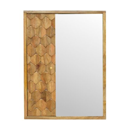 Forma Pineapple Carved Mirror Cabinet — product photograph