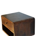 Lina Curve Floating Bedside — Chestnut — product photograph