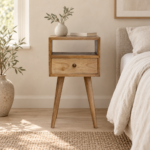 Forma Petite Bedside — Natural — styled interior