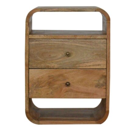 Lunden Bedside with 2 Drawers — Natural — product photograph