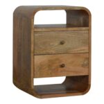 Lunden Bedside with 2 Drawers — Natural — product photograph