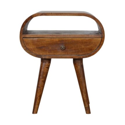 Forma One-Drawer Bedside — Chestnut — product photograph
